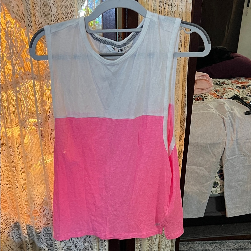 VSX White and Pink Tank Top